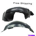 フェンダーライナー 2つのドライバーと助手席側のフェンダーライナーのフロントセット03-06シボレーSSR Front Set of 2 Driver and Passenger Side Fender Liner Fits 03-06 Chevrolet SSR