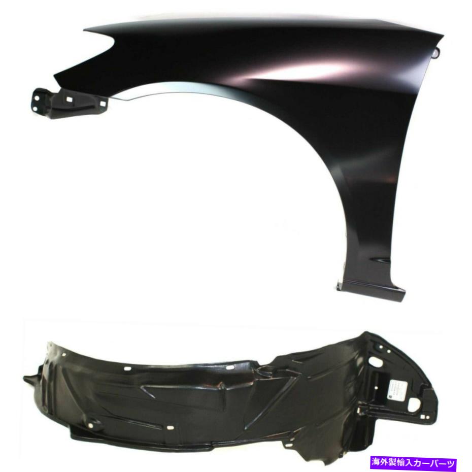 フェンダーライナー 2004年から2005年のホンダシビックフロントのフェンダーキット左2pc Fender Kit Fo..