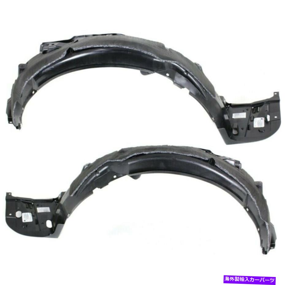 フェンダーライナー 2016-2017ホンダアコードのために2つの新しいフロントフェンダーライナースプラッシュシールドセット New Front Fender Liner Splash Shield Set Of Two For 2016-2017 Honda Accord