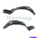 フェンダーライナー 97-99のCLフロントスプラッシュシールドインナーフェンダーライナーパネル左と右のセットペア For 97-99 CL Front Spl...