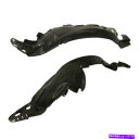フェンダーライナー 09-12 RLフロントスプラッシュシールド内側フェンダーライナーパネル左と右のセットペア For 09-12 RL Front Splas...