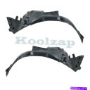 フェンダーライナー フィット11-16 CR-Zフロントスプラッシュシールドインナーフェンダーライナーパネル左右セットペア Fits 11-16 CR-Z Fr...