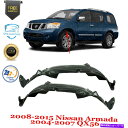 フェンダーライナー 2008-15の2つのフロントスプラッシュシールドフェンダーライナーのセット2004-07 QX56 Set of 2 Front Spla...