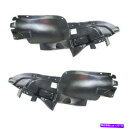 フェンダーライナー 99-04の場合、アレロフロントスプラッシュシールドインナーフェンダーライナーパネル左右セットペア For 99-04 Alero Fron...