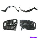 フェンダーライナー 2005-2010 Scion TCのカバーセットの下の新しいフロントフェンダーライナーとエンジン New Front Fender Lin...