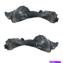 フェンダーライナー 09-14キューブフロントスプラッシュシールドインナーフェンダーライナーパネル左右セットペア For 09-14 Cube Front Sp...