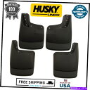 フェンダーライナー ハスキーフロントリアマッドガードフラップフィット03-10フォードF250 F350 SRW W/フェンダーフレア Husky Front ...