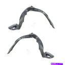 フェンダーライナー 03-08のバイブフロントスプラッシュシールドインナーフェンダーライナーパネル左右セットペア For 03-08 Vibe Front Sp...