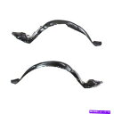 フェンダーライナー 09-10のバイブフロントスプラッシュシールドインナーフェンダーライナーパネル左右セットペア For 09-10 Vibe Front Sp...