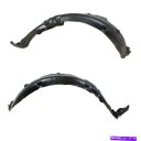 フェンダーライナー 06-10のアゼラフロントスプラッシュシールド内側フェンダーライナーパネル左右セットペア For 06-10 Azera Front Spl...
