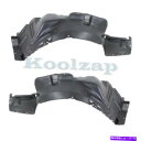 フェンダーライナー 04-07ランサーフロントスプラッシュシールドインナーフェンダーライナーパネルプラスチックセットペア For 04-07 Lancer Fr...