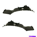フェンダーライナー 04-05 Endeavor AWDフロントスプラッシュシールドインナーフェンダーライナーパネル2PCセットペア For 04-05 End...