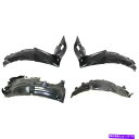 フェンダーライナー インフィニティG35 03-07用の4つのフロント左右右右クーペLH&RH&RHのフェンダーライナーセット Fender Liners Se...