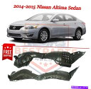 フェンダーライナー 2014-2015の前面左&右側のスプラッシュシールド2の日産アルティマセダンセット Front Left & Right Side Spl...
