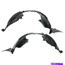 フェンダーライナー セントラペアの2つのフロントドライバーと乗客側LH RHの新しいフェンダーライナーセット New Fender Liners Set of ...