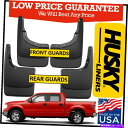 フェンダーライナー ハスキーマッドガードフラップセット2004-2014 Ford F-150フェンダーフレアブラックなし Husky Mud Guards F...