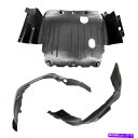 フェンダーライナー 2007-2017 Jeep Patriotのカバーセットの下の新しいフロントフェンダーライナーとエンジン New Front Fender...