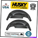 フェンダーライナー ハスキーライナーリアブラックホイールウェルガードフィット2006-2014フォードF-150 Husky Liners Rear Black...