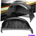 フェンダーライナー 2PCSリアフェンダーライナーホイールウェルガードカバー17-21フォードF250 SDの泥フラップ 2PCS Rear Fender Li...
