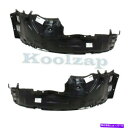 フェンダーライナー 03-06ランサーEVOフロントスプラッシュシールドインナーフェンダーライナー左右セットペア For 03-06 Lancer Evo Fr...