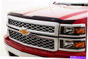 バグシールド avs aeroskin lowprofileフードシールド-2019シルバラド1500のマットブラック AVS Aeroskin Low Profile Hood Shield - Matte Black for 2019 Silverado 1500(2)