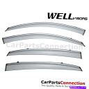 バグシールド wellvisorsウィンドウバイザー09-17インフィニティFX35 FX37 FX50 QX70ディフレクター WellVisors Window Visors 09-17 For Infiniti FX35 FX37 FX50 QX70 Deflectors(2)