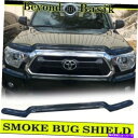バグシールド 2012 2013 2014 2015トヨタタコマスモークバグシールドデフレクターフードガード For 2012 2013 2014 2015 Toyota Tacoma SMOKE Bug Shield Deflector Hood Guard(2)