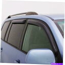 バグシールド AVS Ventvisor Mount Window Deflectors 4PC -16-18 TOYOTA TACOMの煙 AVS Ventvisor Outside Mount Window Deflectors 4pc - Smoke for 16-18 Toyota Tacom