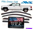 バグシールド シェードデフレクター2014-2007 GMC Sierra 2500 HD 3500 HDサイドウィンドウレインガードCC SHADE Deflector 2014 - 2007 GMC Sierra 2500 HD 3500 HD SIDE Window RAIN GUARD CC(2)