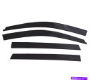 バグシールド AVS 16-18 Honda Civic Coupe Ventvisorロープロファイルディフレクター4PC-煙 AVS 16-18 Honda Civic Coupe Ventvisor Low Profile Deflectors 4pc - Smoke(2)