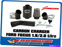 USエアインテーク インナーダクト Simota Carbon Charger Air Intake System Suits Ford Focus 1.8/2.0 04-11 CB409 SIMOTA CARBON CHARGER AIR INTAKE SYSTEM SUITS FORD FOCUS 1.8/2.0 04-11 CB409