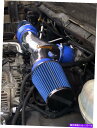 バグシールド 2004年から2009年のJeep Liberty 3.7L V6用のブルーデュアルツインエアインテークシステムキットフィルター Blue Dual Twin Air Intake System Kit Filter For 2004-2009 Jeep Liberty 3.7L V6