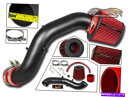 バグシールド 02-06 Acura RSX Type S 2.0Lのマットブラックラムエア吸気 +赤いフィルター MATTE BLACK RAM AIR INTAKE + RED FILTER FOR 02-06 ACURA RSX Type S 2.0L(2)