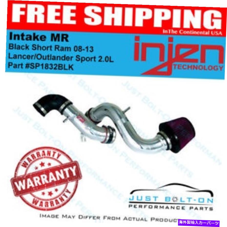 USơ ʡ 08-13󥵡/ȥݡ2.0L֥å硼ȥ۵MR SP1832BLKΥ󥸥 Injen for 08-13 Lancer/Outlander Sport 2.0L Black Short Ram Intake MR SP1832BLK