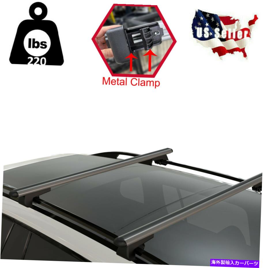 クロスバー スバルフォレスター1998 2022メタルクランプルーフラッククロスバーキャリアレール FOR SUBARU FORESTER 1998 2022 Metal Clamp Roof Rack Cross Bars Carrier Rails