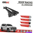 クロスバー ルーフラッククロスバーブラックフィットトヨタランドクルーザーJ300 2021-2022 Roof Rack Cross Bars Black Fi...