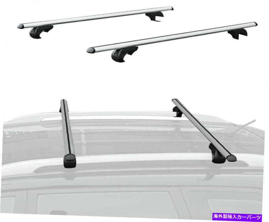 クロスバー 53 "135cmルーフラックカートップクロスバー荷物鉄道貨物航空会社盗難防止 53" 135cm Roof Rack Car Top Cross Bars Luggage Rail Cargo Carrier Anti-theft
