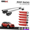 クロスバー ミニカントリーマンのためのルーフレールラックアルクロスバー荷物キャリア2011-2016 Roof Rail Rack Alu Cross Bars Luggage Carrier For Mini Countryman 2011-2016