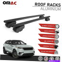 クロスバー ブラックルーフレールラッククロスバー荷物キャリアフィットレンジローバーベラー2018-2022 Black Roof Rail Rack Cross Bars Luggage Carrier Fits Range Rover Velar 2018-2022