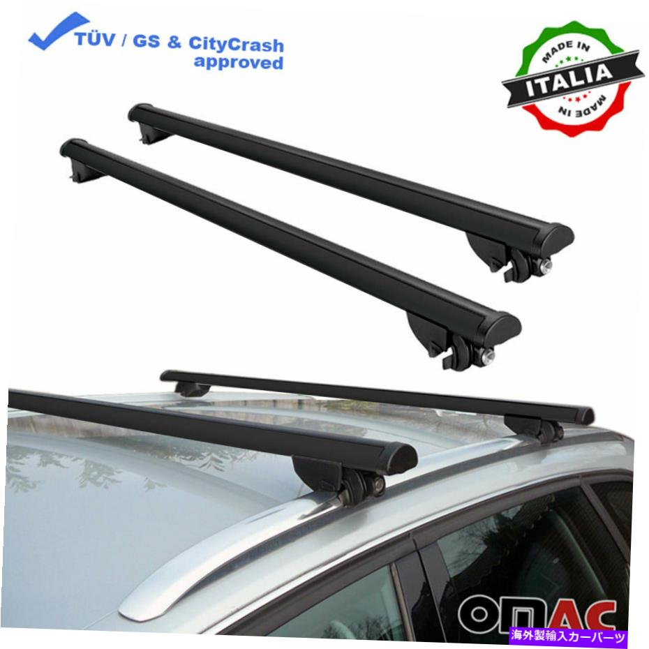 クロスバー ルーフラッククロスバークロスレールアルミニウムブラック2 PC。 BMW X5（F15）2014-2018の場合 Roof Rack Cross Bars Cross Rail Aluminum Black 2 Pcs. For BMW X5 (F15) 2014-2018
