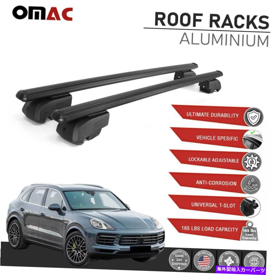 Fits Porsche Cayenne 2019-2022 Black Roof Rail Rack Cross Bars Luggage Carrierカテゴリクロスバー状態新品メーカー車種発送詳細全国一律 送料無料 （※北海道、沖縄、離島は省く）商品詳細輸入商品の為、英語表記となります。Condition: NewFeature 9: Luggage Carrier, Carrier RackMaterial: AluminumType: Cross Bar, Luggage Carrier, Roof Rail RackFeatures: Lockable, Anti-Theft LockColor: BlackManufacturer Part Number: U016398Placement On Vehicle: Roof, UpperSurface Finish: Anodized CoatingFitment Type: Performance/CustomMounting Hardware Included: YesNumber Of Pieces: 2 PcsCountyr/Region Of Manufacturer: EuropeWeight Capacity: 165 Lbs / 75 kgBrand: OMACAdjustable: YesProduct Type: Roof Rack & Cross BarsFeature 1: Removable, Waterproof, Water-ResistantFeature 2: T-Tracks Roof Rack, Ski/SnowboardFeature 3: Ladder Rack, Rain Gutter Roof RackFeature 4: Durable, Sturdy, and LightweightFeature 5: Compatible with Flush Roof RailsFeature 6: Easy Installment, Does Not Require Drilling or CuttingFeature 7: Vehicle Specific for Perfect FitmentFeature 8: Aerodynamic DesignUPC: 8698797607742 条件：新品機能9：荷物キャリア、キャリアラック材料：アルミニウムタイプ：クロスバー、荷物キャリア、ルーフレールラック機能：ロック可能、盗難防止ロック色：黒メーカーの部品番号：U016398車両への配置：屋根、上表面仕上げ：陽極酸化コーティングフィットメントタイプ：パフォーマンス/カスタム取り付けハードウェアが含まれています：はいピースの数：2 PC製造業者のCountyr/地域：ヨーロッパ重量容量：165 lbs / 75 kgブランド：OMAC調整可能：はい製品タイプ：ルーフラックとクロスバー機能1：取り外し可能、防水性、耐水性機能2：Tトラックルーフラック、スキー/スノーボード機能3：はしごラック、レインガタールーフラック機能4：耐久性があり、頑丈で、軽量機能5：フラッシュルーフレールと互換性があります機能6：簡単な分割払い、掘削や切断を必要としません機能7：完璧な装備に固有の車両機能8：空力設計UPC：8698797607742《ご注文前にご確認ください》■海外輸入品の為、NC・NRでお願い致します。■取り付け説明書は基本的に付属しておりません。お取付に関しましては専門の業者様とご相談お願いいたします。■通常2〜4週間でのお届けを予定をしておりますが、天候、通関、国際事情により輸送便の遅延が発生する可能性や、仕入・輸送費高騰や通関診査追加等による価格のご相談の可能性もございますことご了承いただいております。■海外メーカーの注文状況次第では在庫切れの場合もございます。その場合は弊社都合にてキャンセルとなります。■配送遅延、商品違い等によってお客様に追加料金が発生した場合や取付け時に必要な加工費や追加部品等の、商品代金以外の弊社へのご請求には一切応じかねます。■弊社は海外パーツの輸入販売業のため、製品のお取り付けや加工についてのサポートは行っておりません。専門店様と解決をお願いしております。■大型商品に関しましては、配送会社の規定により個人宅への配送が困難な場合がございます。その場合は、会社や倉庫、最寄りの営業所での受け取りをお願いする場合がございます。■輸入消費税が追加課税される場合もございます。その場合はお客様側で輸入業者へ輸入消費税のお支払いのご負担をお願いする場合がございます。■商品説明文中に英語にて”保証”関する記載があっても適応はされませんのでご了承ください。■海外倉庫から到着した製品を、再度国内で検品を行い、日本郵便または佐川急便にて発送となります。■初期不良の場合は商品到着後7日以内にご連絡下さいませ。■輸入商品のためイメージ違いやご注文間違い当のお客様都合ご返品はお断りをさせていただいておりますが、弊社条件を満たしている場合はご購入金額の30％の手数料を頂いた場合に限りご返品をお受けできる場合もございます。(ご注文と同時に商品のお取り寄せが開始するため)（30％の内訳は、海外返送費用・関税・消費全負担分となります）■USパーツの輸入代行も行っておりますので、ショップに掲載されていない商品でもお探しする事が可能です。お気軽にお問い合わせ下さいませ。[輸入お取り寄せ品においてのご返品制度・保証制度等、弊社販売条件ページに詳細の記載がございますのでご覧くださいませ]&nbsp;