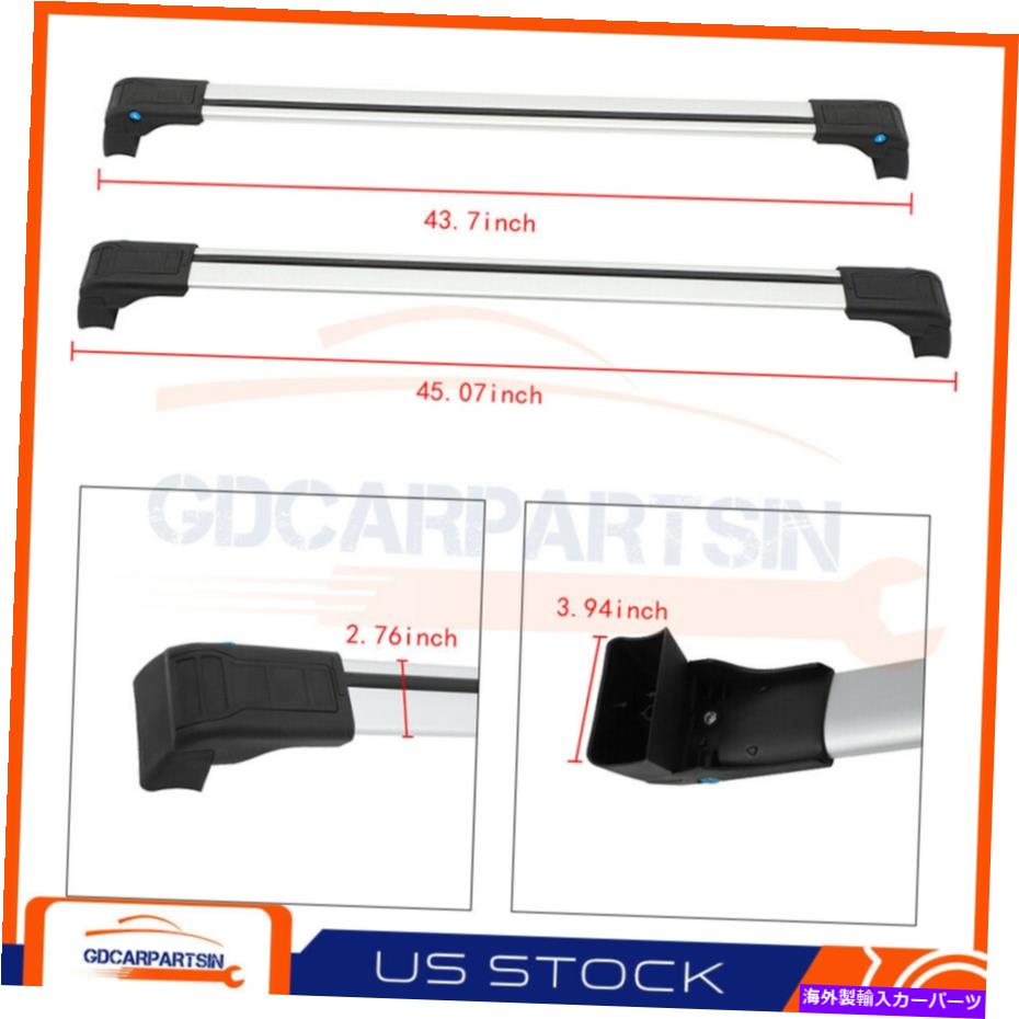 クロスバー マツダCX-5 2013-2017 CX5ルーフラッククロスバー荷物シルバーレールロック可能 For Mazda CX-5 2013-2017 CX5 Roof Rack Cross Bar Luggage Silver Rails Lockable