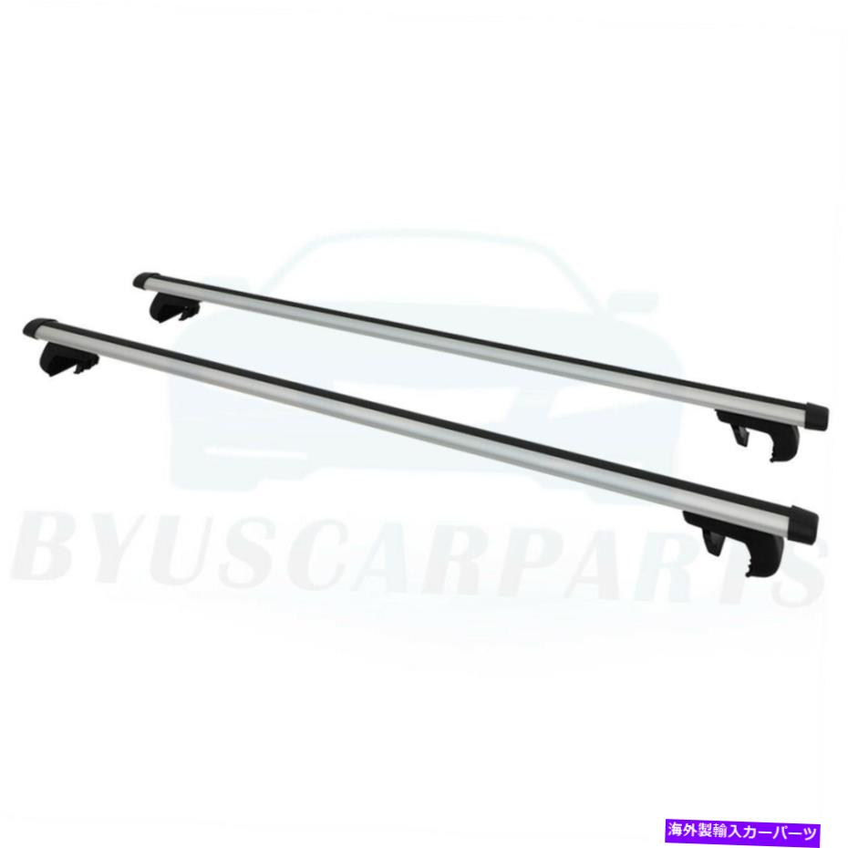 クロスバー SUV 48および53インチのトップ荷物キャリアアルミニウム用2 PCSルーフラッククロスバー 2 Pcs Roof Rack Cross Bars For SUV 48 & 53 Inch Top Luggage Carrier Aluminum