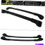 クロスバー 12-16スバルインプレッサXVクロストレックスポーツルーフラッククロスバーブラック Fits 12-16 Subaru Impreza XV Crosstrek Sport Roof Rack Cross Bar Black