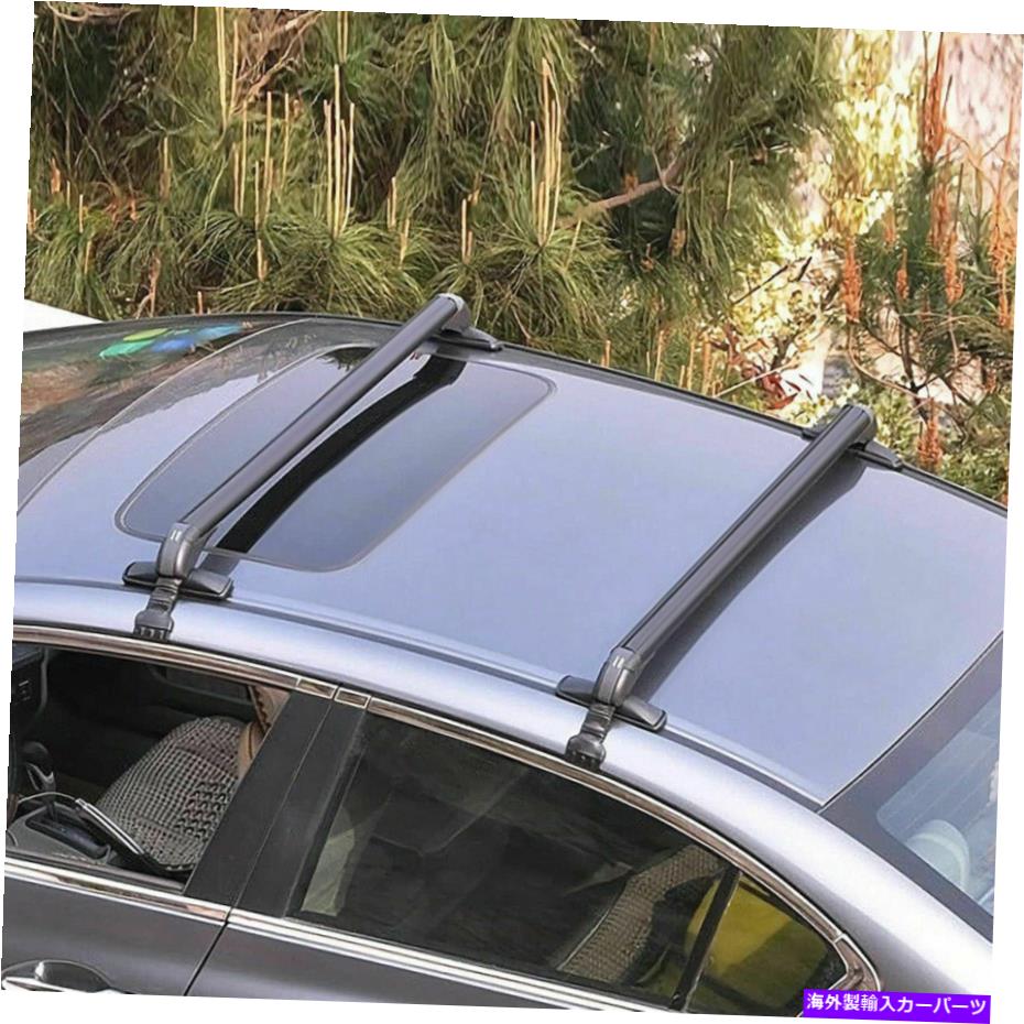 クロスバー 2PCSカールーフラッククロスバートップ荷物キャリアホンダシビック2005-2018 2Pcs Car Roof Rack Cross Bar Top Luggage Carrier For Honda Civic 2005-2018 AS【並行輸入品】 3