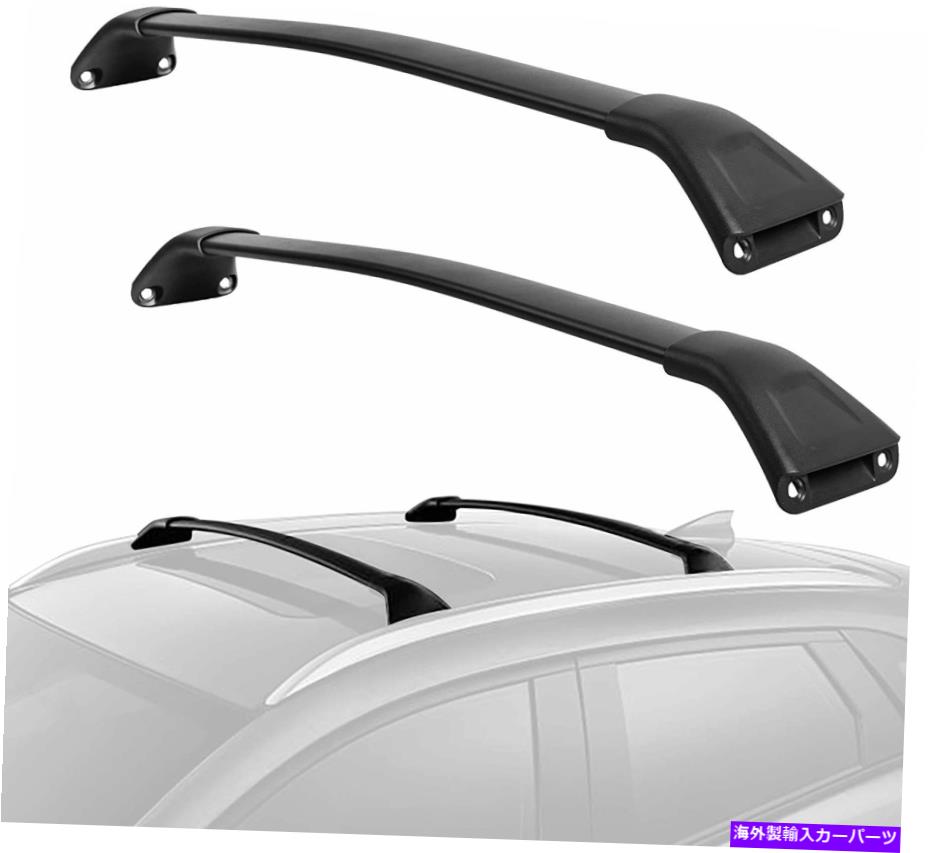 クロスバー - セット（2）ルーフラッククロスバーレール屋上荷物荷物貨物2017-2018マツダCX-5 -Set(2) Roof Rack Cross Bar Rail Rooftop Luggage Cargo For 2017-2018 Mazda CX-5