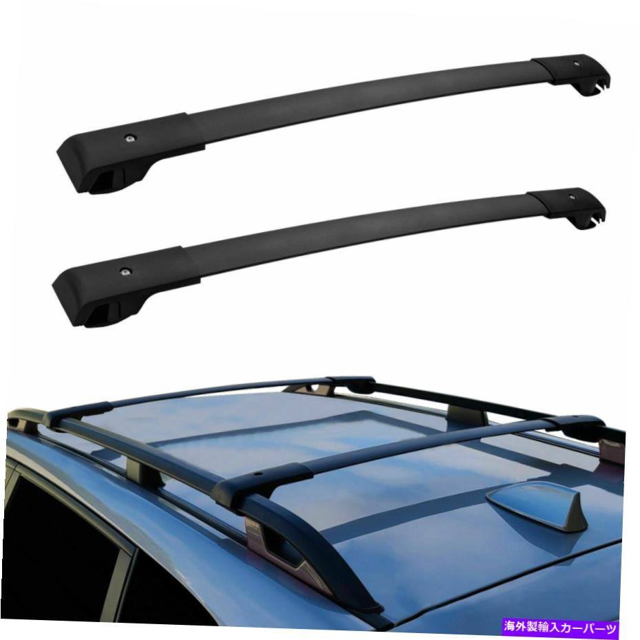 クロスバー スバルフォレスター2014-2018クロスバー荷物鉄道キャリアブラックUSAのルーフラック Roof Rack For Subaru Forester 2014-2018 Cross Bar Baggage Rail Carrier Black USA
