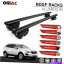 クロスバー 黒いルーフレールラッククロスバーAlu。荷物キャリアはボルボXC60 2010-2017に適合します Black Roof Rail Rack Cross Bar Alu. Luggage Carrier Fits Volvo XC60 2010-2017(2)