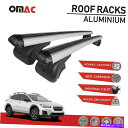 クロスバー ルーフラッククロスバーキャリアレールルーフバーシルバースバルクロストレック2018-2022 Roof Rack Cross Bar Carrier Rails Roof Bar Silver For Subaru Crosstrek 2018-2022