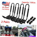 クロスバー 2ペアカヤックキャリアボートスキーサーフスノーボードルーフカークロスJバーラックUS US 2-Pairs Kayak Carrier Boat Ski Surf Snowboard Roof Mount Car Cross J-Bar Rack US
